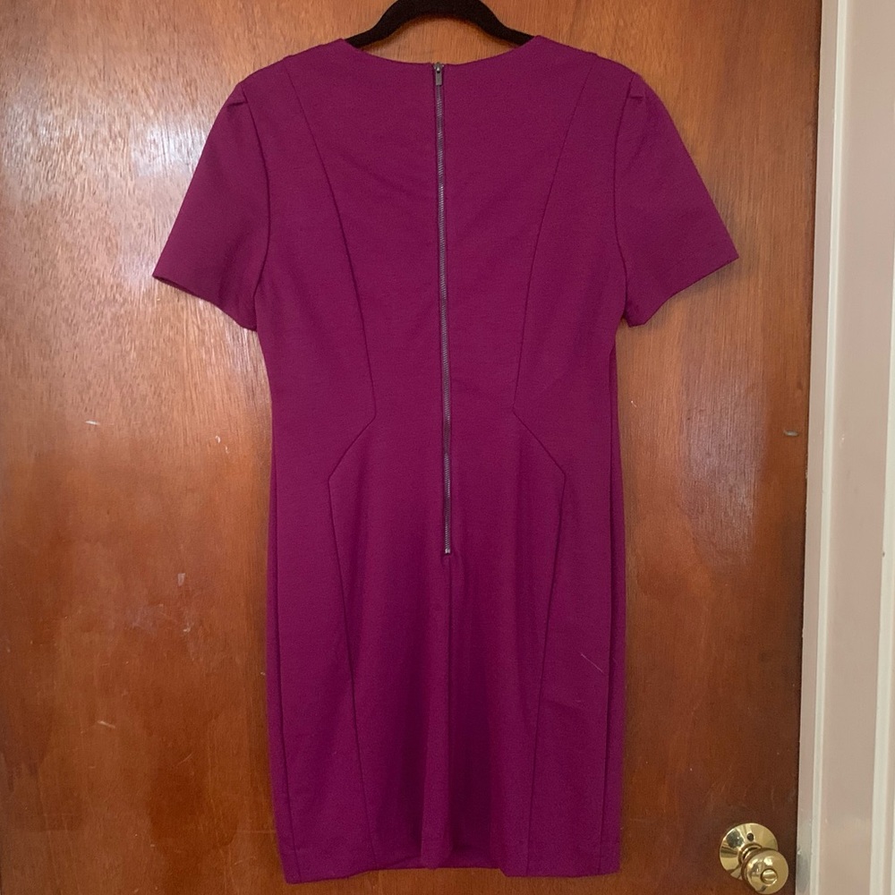 Banana Republic Plum Fitted Dress - Picture 2 of 3
